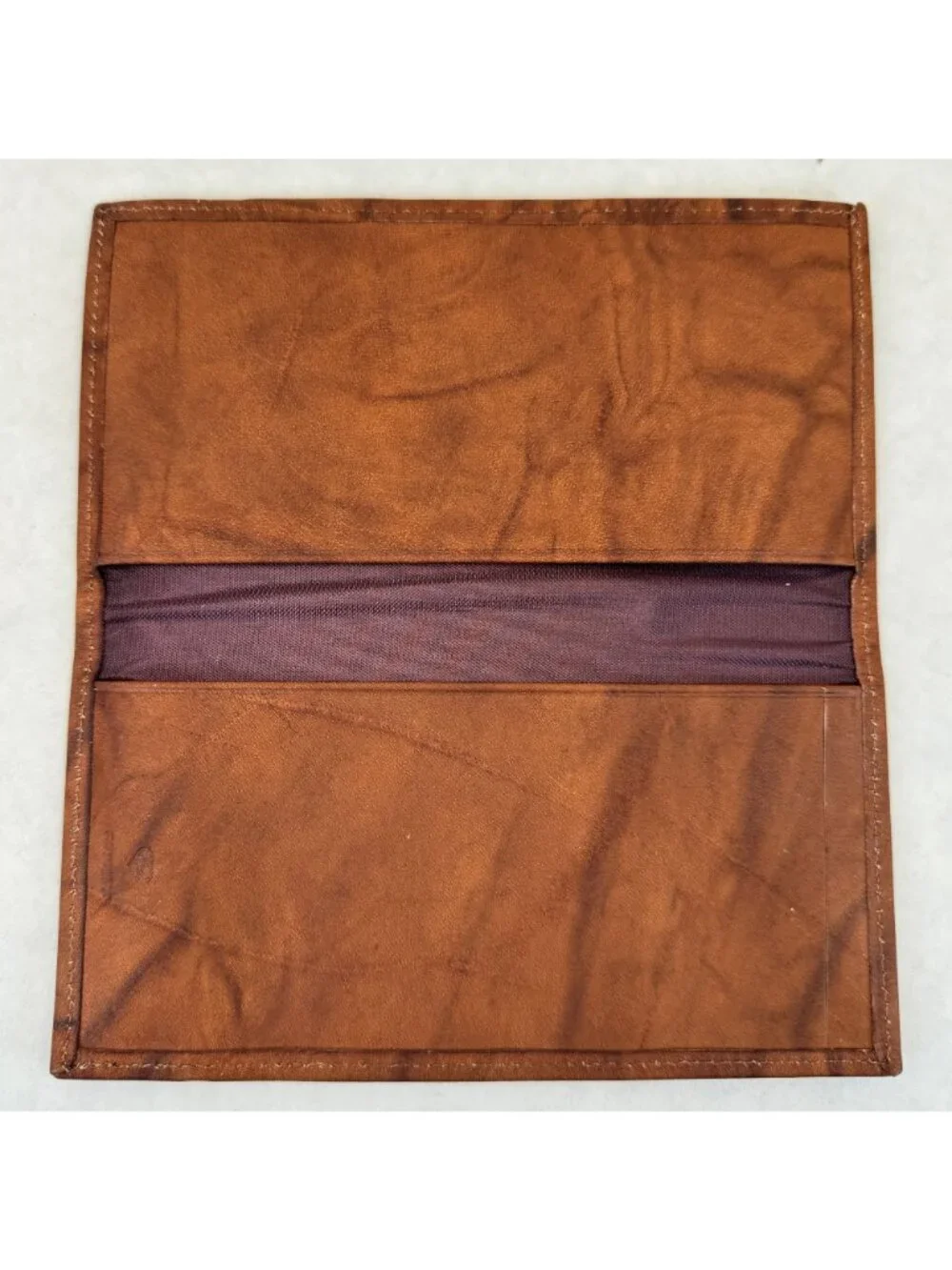 Chicago Blackhawks Genuine Leather Checkbook Cover Wallet NHL Embossed Rico NEW - Picture 4 of 11